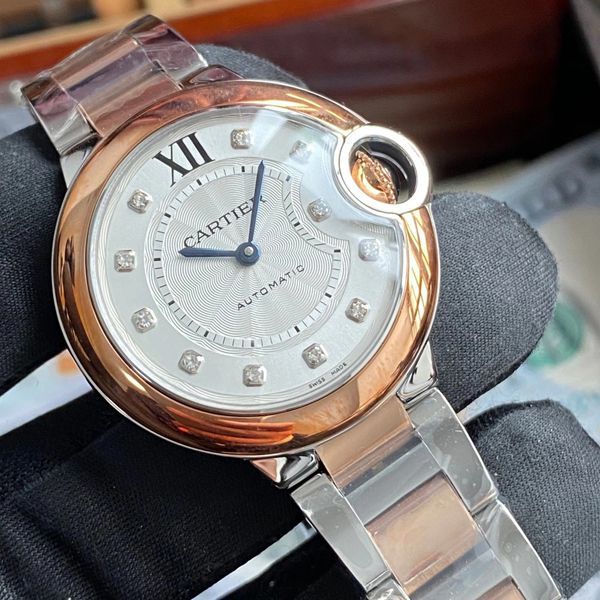 【 Video analysis 】V6 Factory  Cartier  蓝气球女装33毫米 Replica Copy W3BB0006 wrist watches 