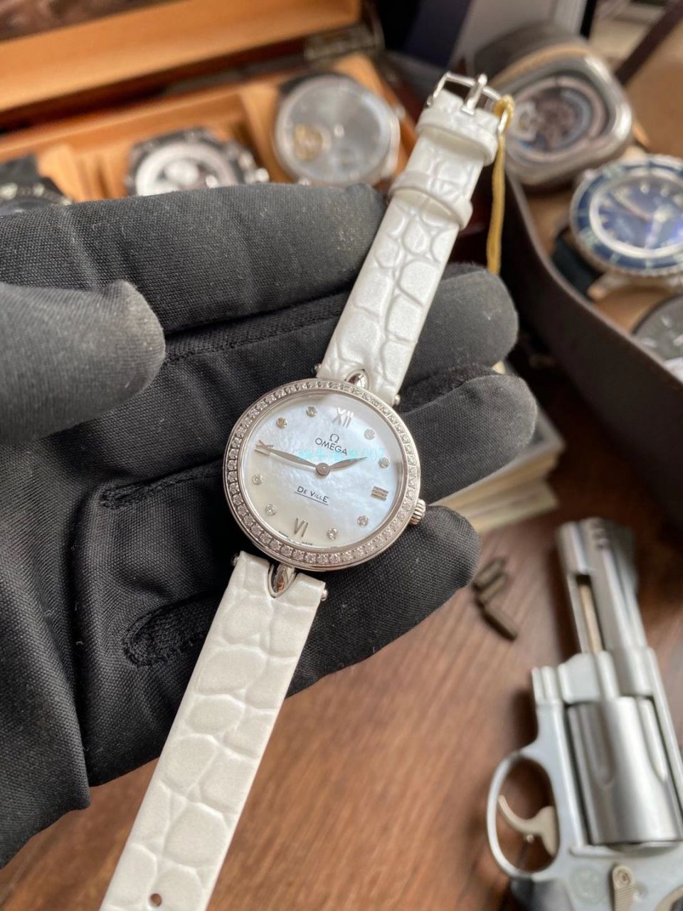 3S Factory OMEGA碟飞典雅 Perfect  Replica 女士 Watches 424.18.27.60.55.001 wrist watches (Dewdrop) / M769