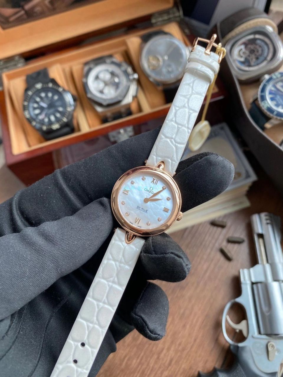 3S Factory OMEGA碟飞典雅女表 Perfect  Copy  Watches 424.53.27.60.55.002 wrist watches (Dewdrop) / M772