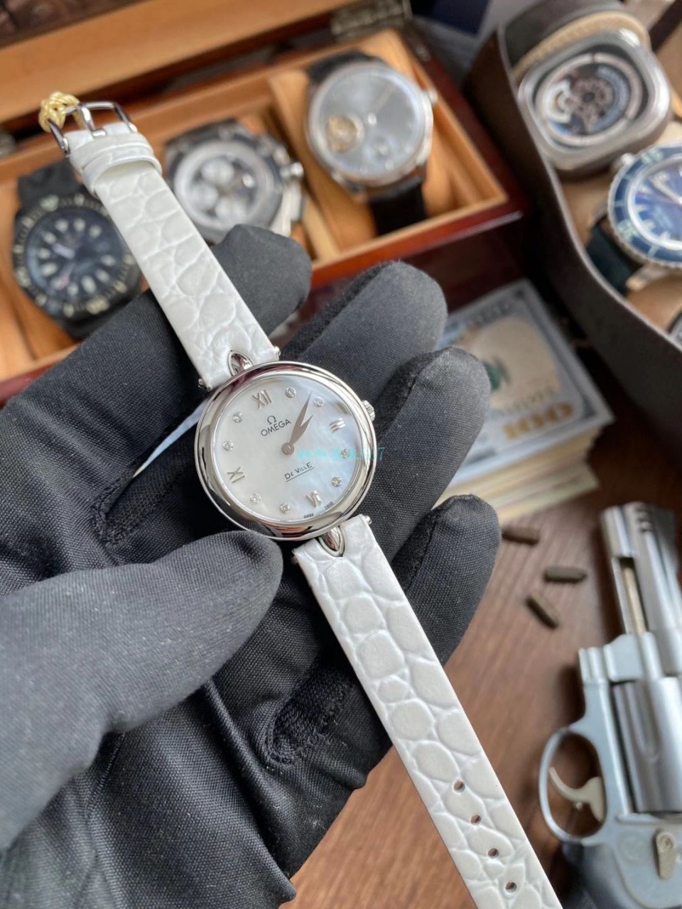 3S Factory OMEGA碟飞典雅女表 Perfect  Copy  Watches 424.53.27.60.55.002 wrist watches (Dewdrop) / M772