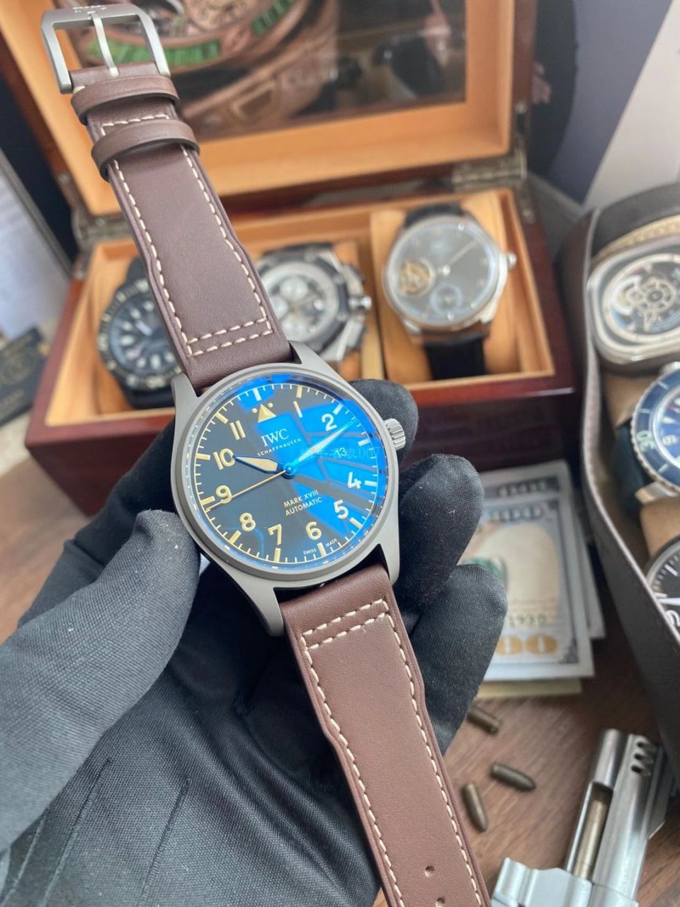 V7 Factory  IWC 飞行员 MARK XVII 钛壳 Perfect  High quality  Replica Watches IW327006 wrist watches  / WG607