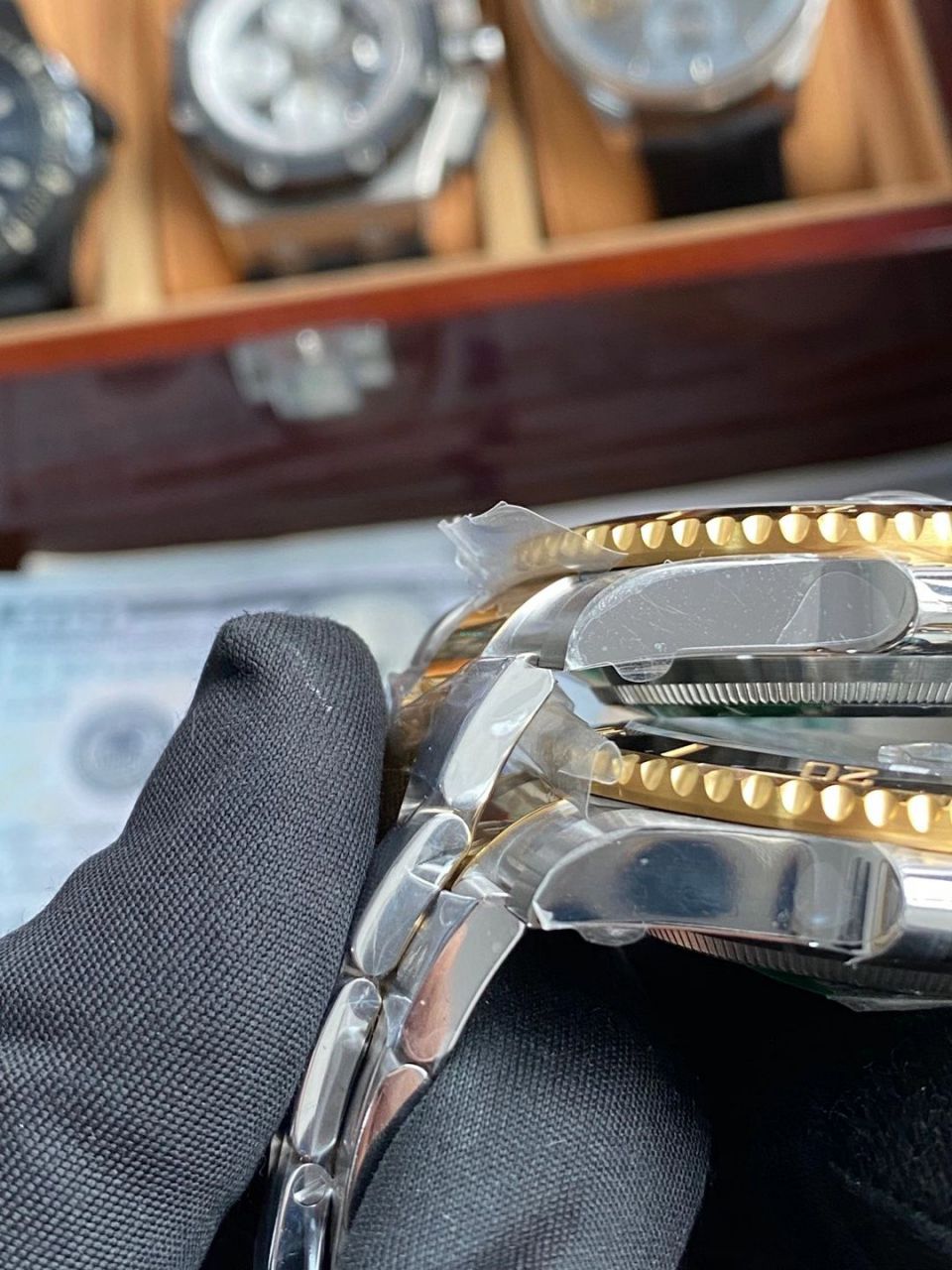 VS Factory  Rolex  Replica Copy 间金 Submariner 116613-LN-97203 wrist watches （可选包金或者镀金） / R701