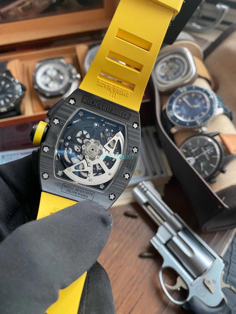 KV Factory  RICHARD MILLE RM011 Yellow Storm黄色风暴 Perfect  Replica Copy  Watches  / KVRM011Yellow Storm