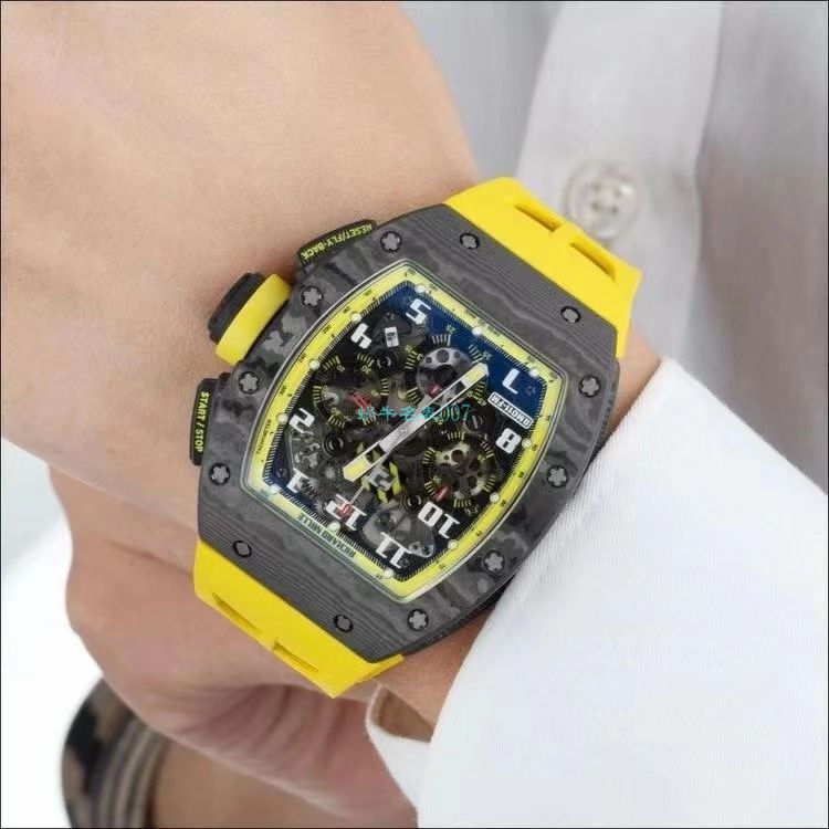 KV Factory  RICHARD MILLE RM011 Yellow Storm黄色风暴 Perfect  Replica Copy  Watches  / KVRM011Yellow Storm