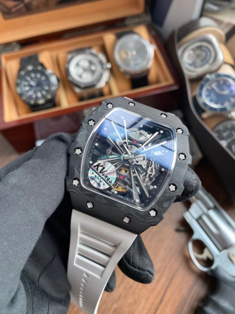KV Factory  RICHARD MILLE RM 12-01 Tourbillon Limited Editions  High quality  Replica 限量 Tourbillon  Watches  / KVRM 12-01