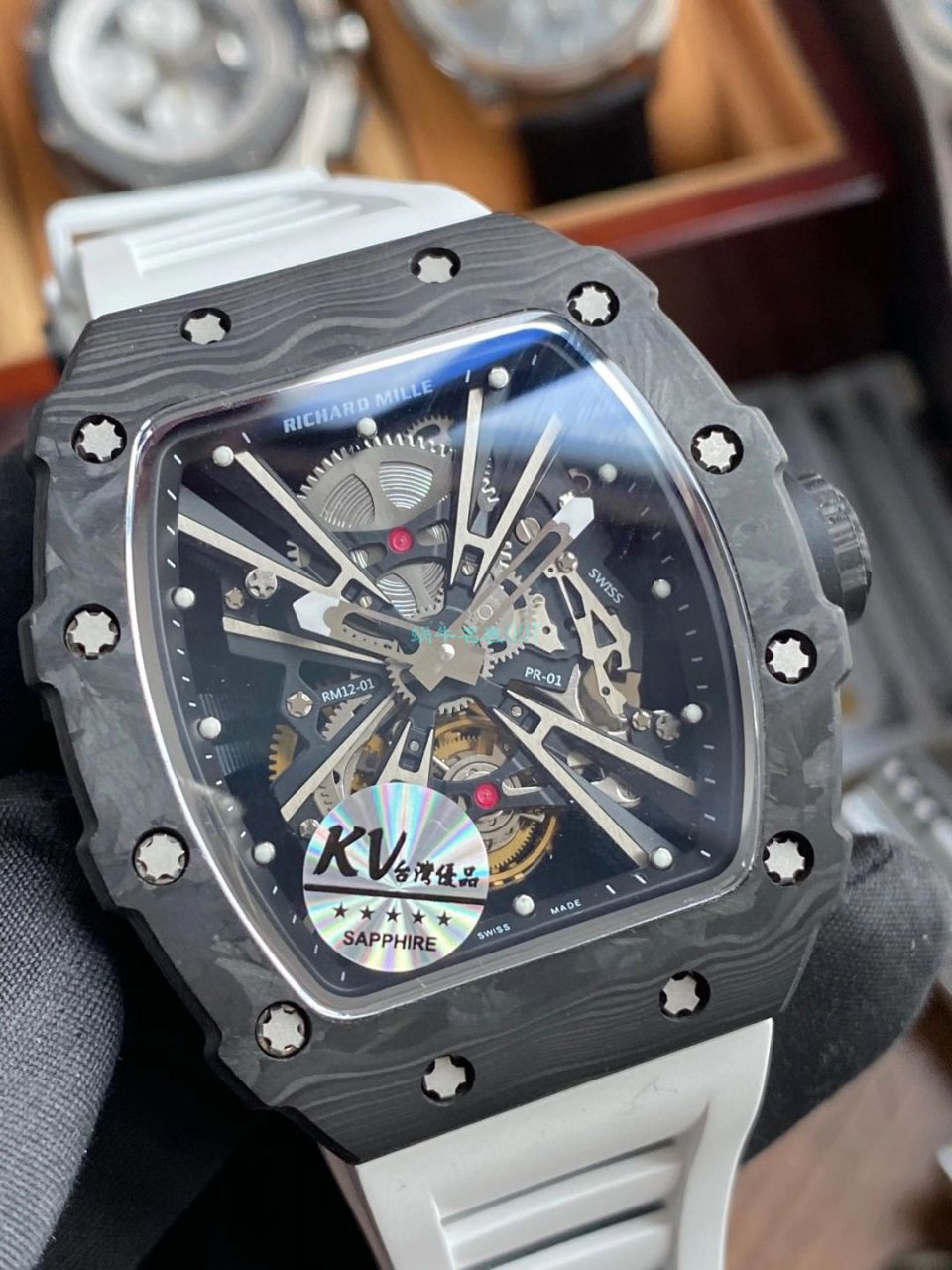 KV Factory  RICHARD MILLE RM 12-01 Tourbillon Limited Editions  High quality  Replica 限量 Tourbillon  Watches  / KVRM 12-01