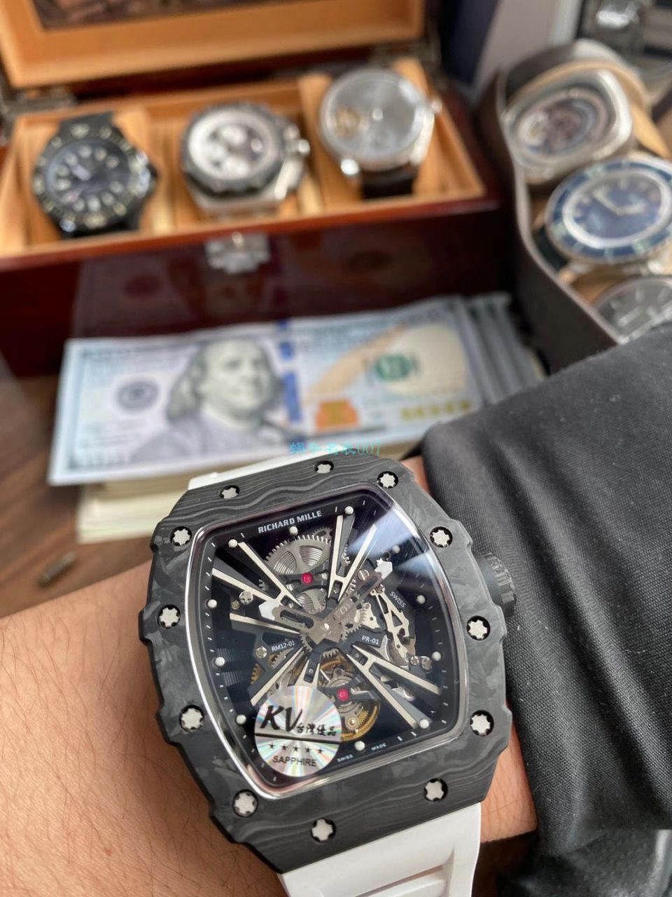 KV Factory  RICHARD MILLE RM 12-01 Tourbillon Limited Editions  High quality  Replica 限量 Tourbillon  Watches  / KVRM 12-01