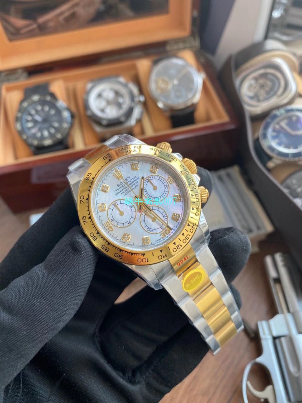最强间金 Rolex  Ditongna N Factory 4130 Ditongna  copy customized 版 Replica Copy m116503-0007 wrist watches  / R702