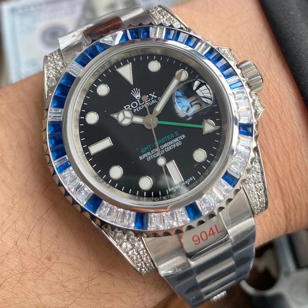 【 Video analysis 】 Rolex T钻奢华版 GMT MASTER GMT top  Replica Watches 