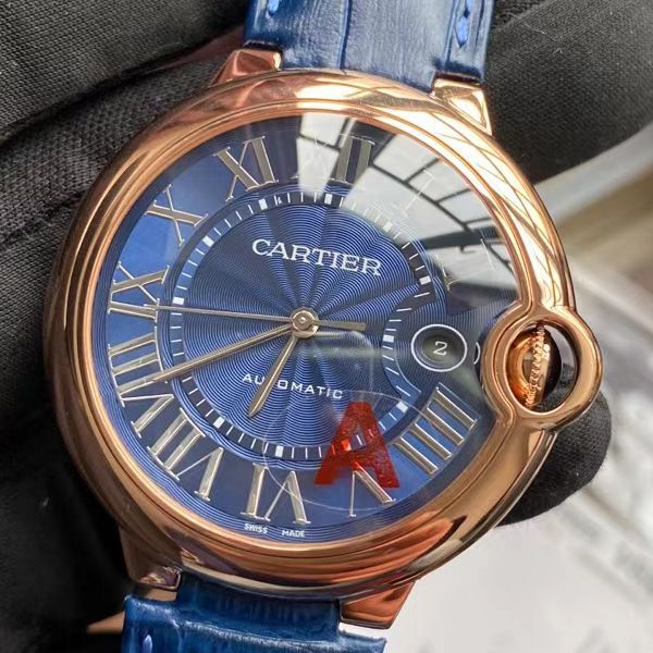 V6 Factory V8版本 Cartier  蓝气球男装 Perfect  High quality  Replica Watches WGBB0036 wrist watches 