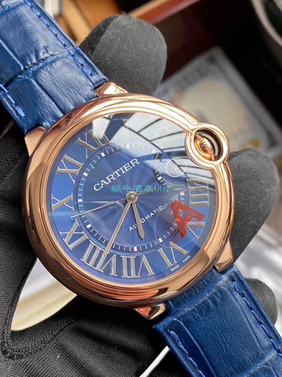V6 Factory V8版本 Cartier  蓝气球男装 Perfect  High quality  Replica Watches WGBB0036 wrist watches  / K323