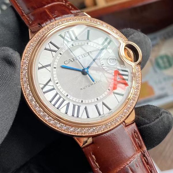 V6 Factory  Cartier  蓝气球男装42毫米WJBB0035 High quality  Replica Watches 