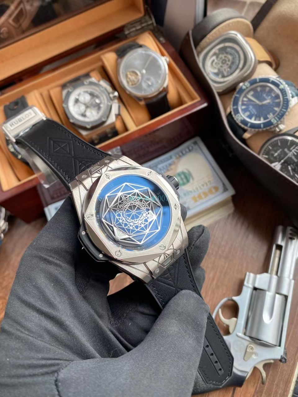 WWF Factory  High quality  Replica  hublot BIG BANG刺青系列415.NX.1112.VR.MXM16 wrist watches  / YB086
