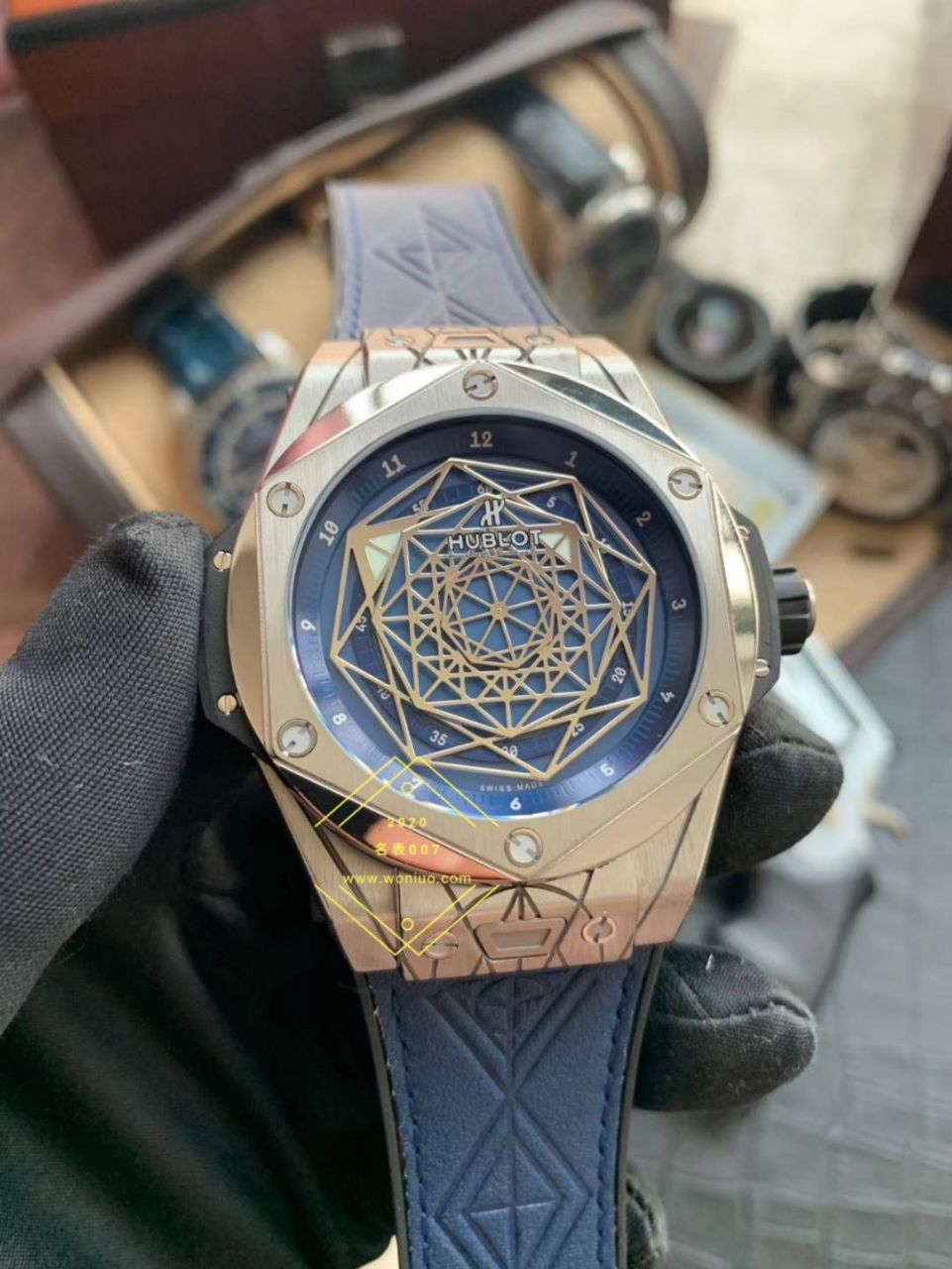 WWF Factory  hublot BIG BANG刺青 Perfect  top  Knockoff  Watches 415.NX.1112.VR.MXM16 wrist watches  / YB116