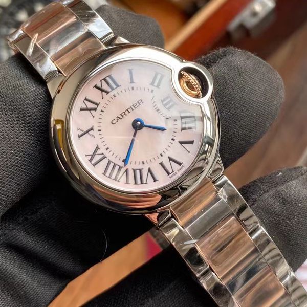 V6 Factory  Cartier  蓝气球28毫米女装 Replica Copy W6920034 wrist watches 