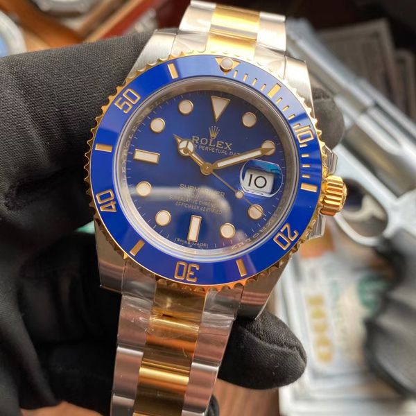 VS Factory  Rolex  Submariner 型间金蓝水鬼 Perfect  High quality  Replica Watches 116613LB-97203