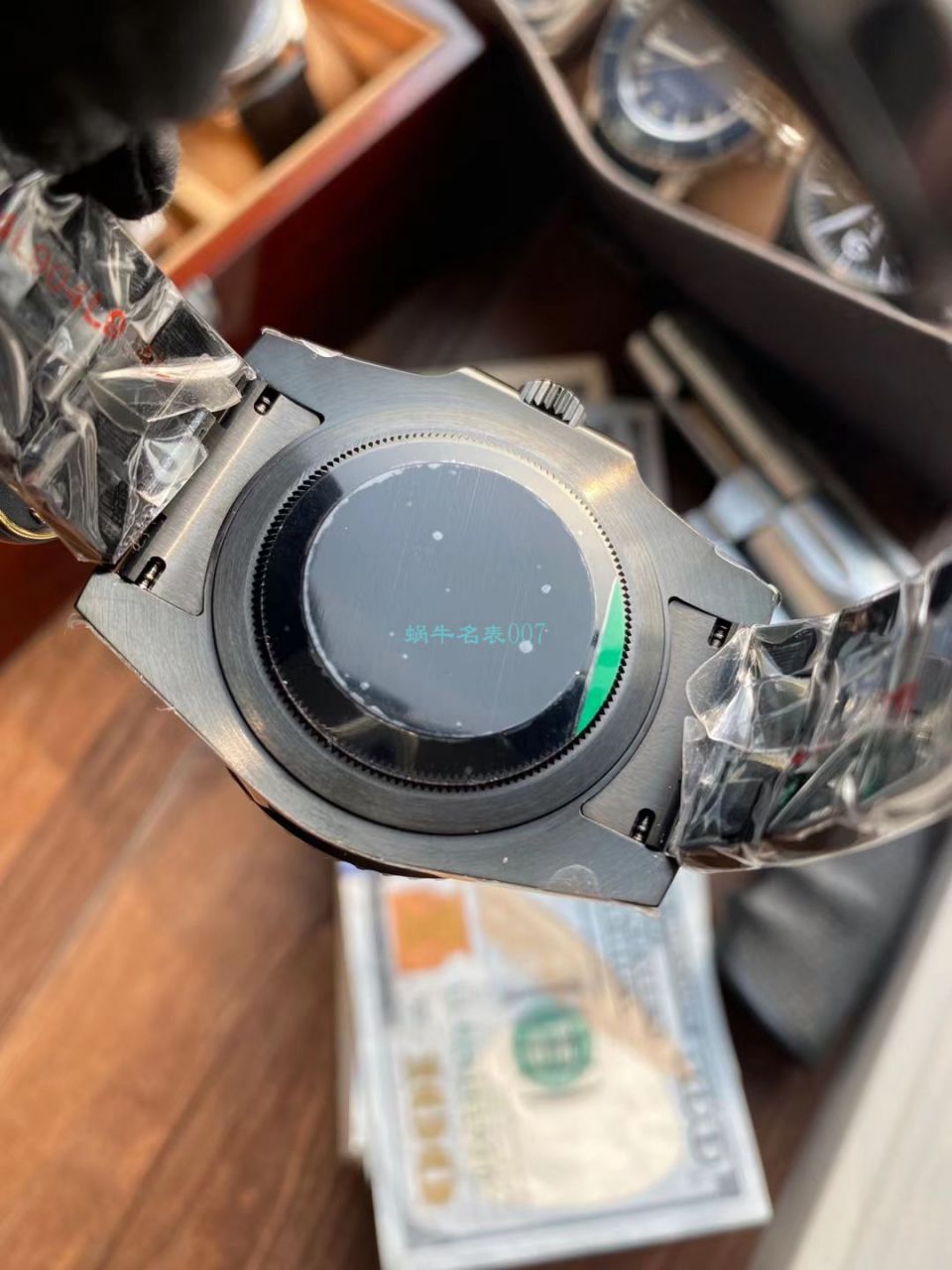 LF Rolex TBLACK官方 copy customized 版REVENGE（米尔高斯复仇系列） GMT MASTER 蓝黑圈骷髅面黑化版本 / R717