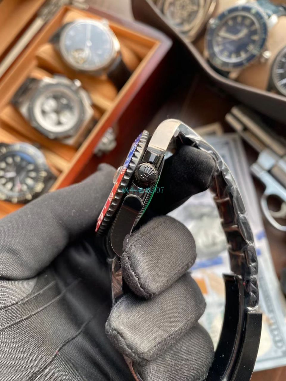LF Rolex TBLACK官方 copy customized 版REVENGE（米尔高斯复仇系列） GMT MASTER 小骷髅 / R713