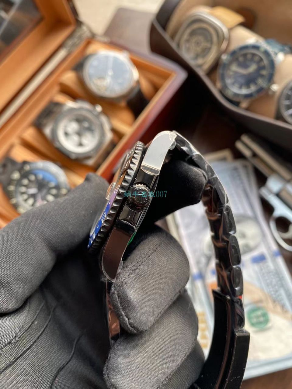 LF Rolex TBLACK官方 copy customized 版REVENGE（米尔高斯复仇系列） GMT MASTER 小骷髅 / R713