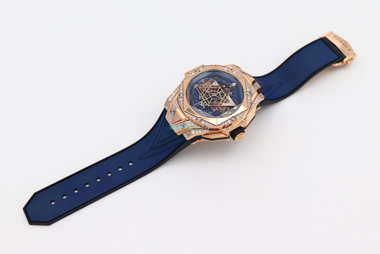 HB Factory  High quality  Replica Watches  hublot Big Bang Sang Bleu II 刺青二代418.OX.2001.RX.1604.MXM20 wrist watches  / YB117