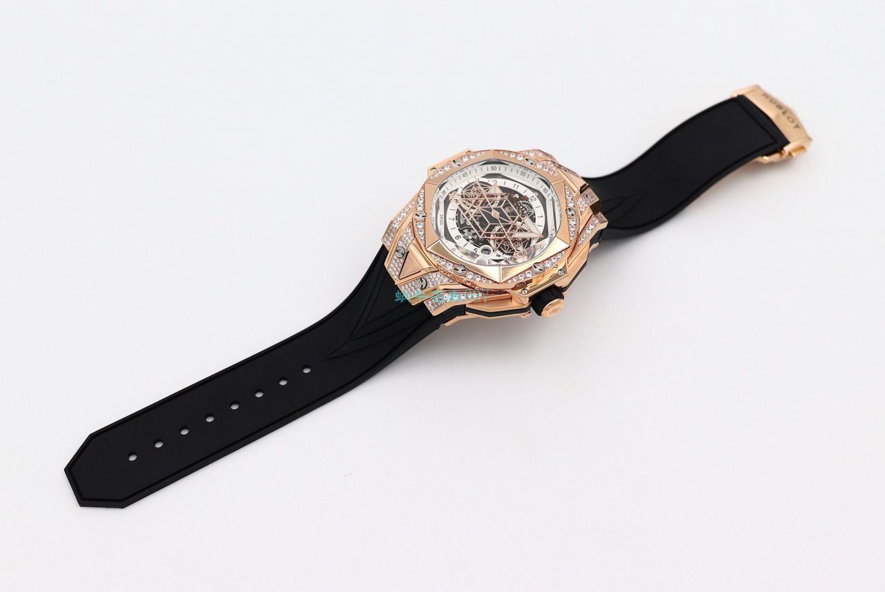 HB Factory  High quality  Replica Watches  hublot Big Bang Sang Bleu II 刺青二代418.OX.2001.RX.1604.MXM20 wrist watches  / YB117