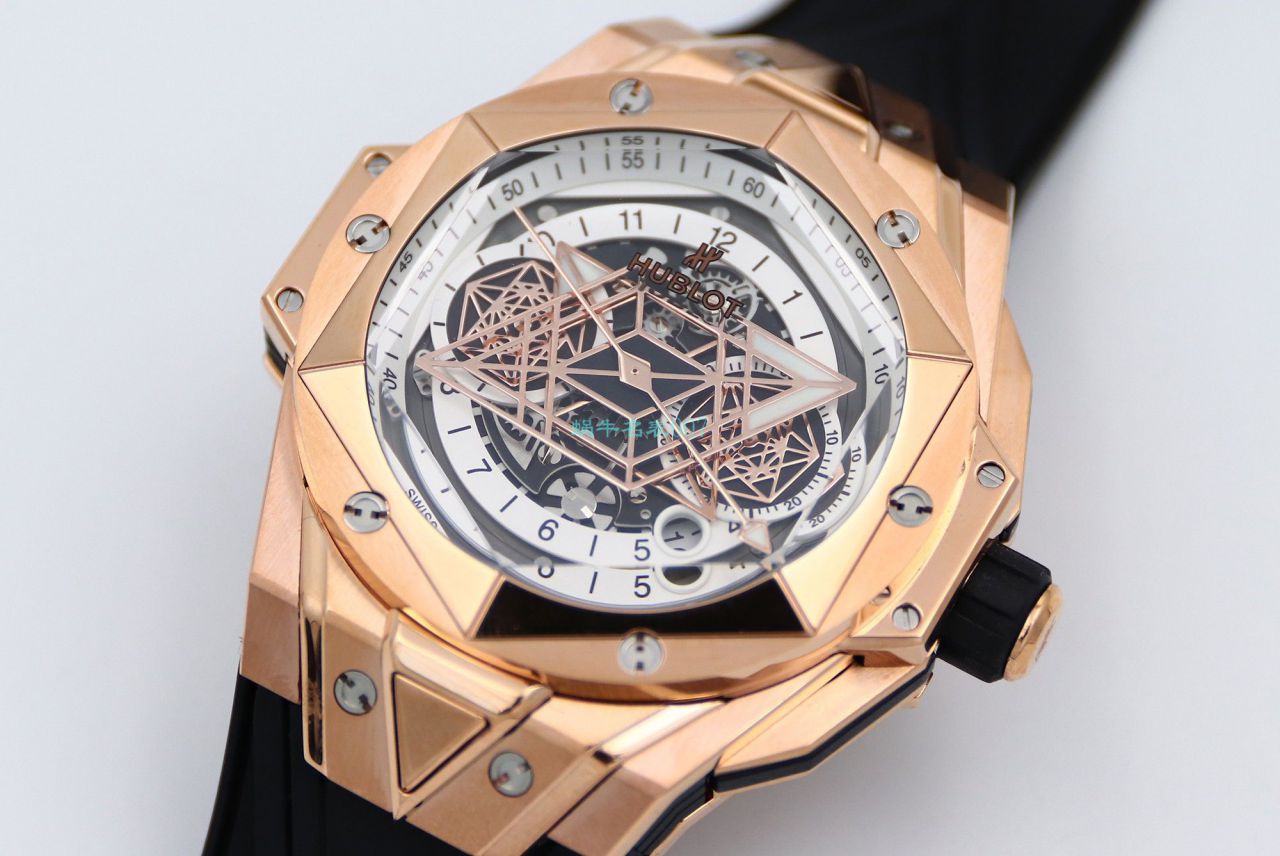 HB Factory  High quality  Replica Watches  hublot Big Bang Sang Bleu II 刺青二代418.OX.2001.RX.1604.MXM20 wrist watches  / YB117