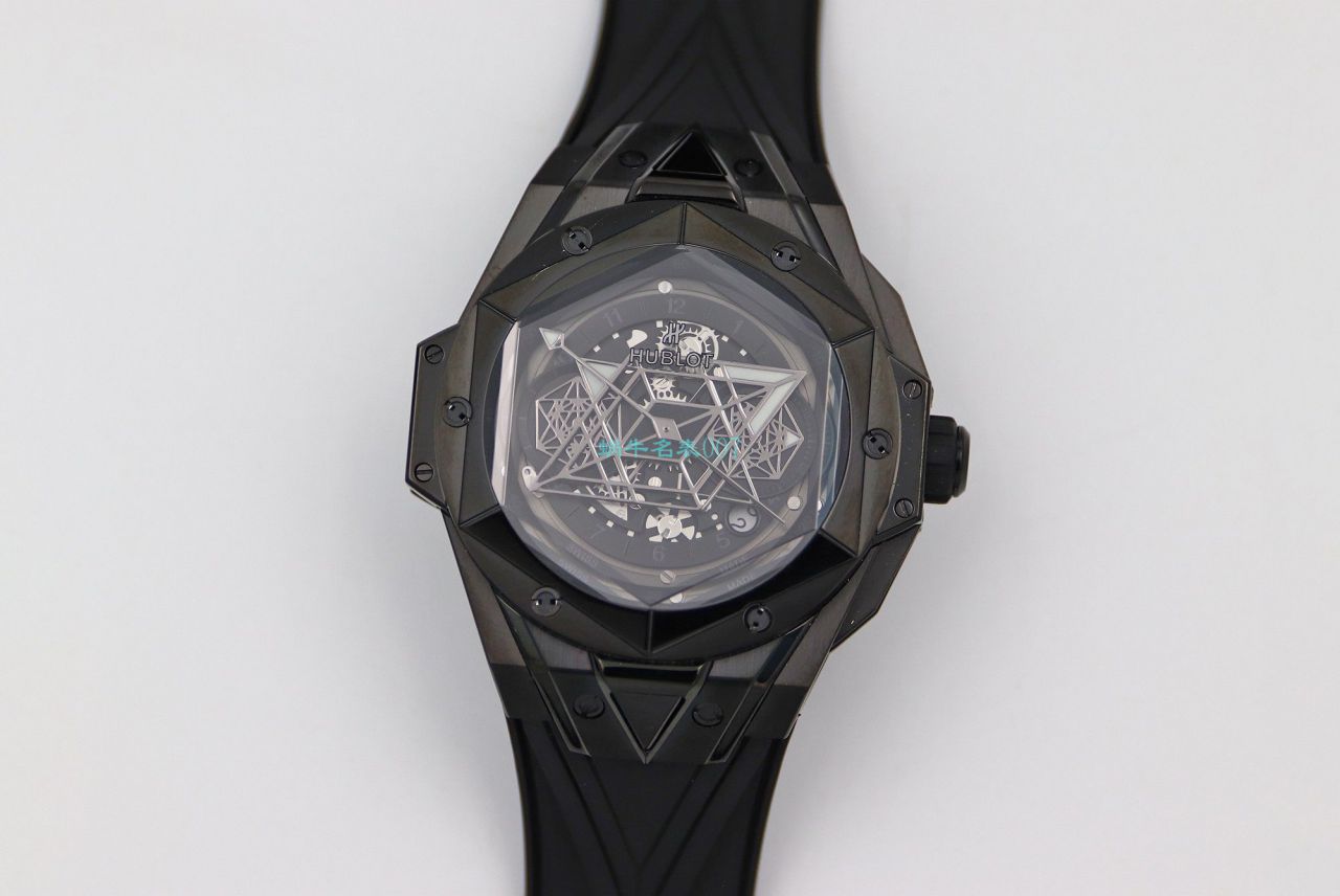 HB Factory  High quality  Replica Watches  hublot Big Bang Sang Bleu II 刺青二代418.OX.2001.RX.1604.MXM20 wrist watches  / YB117