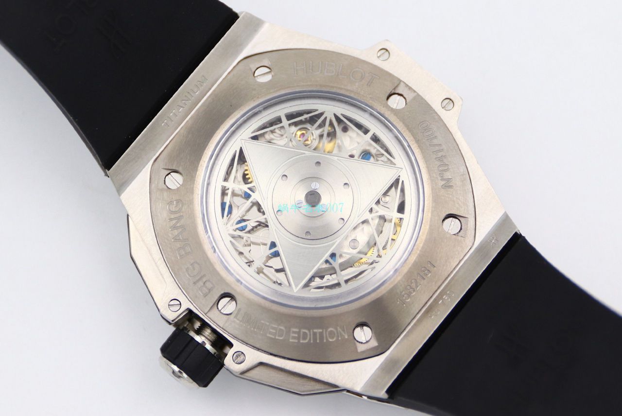 HB Factory  High quality  Replica Watches  hublot Big Bang Sang Bleu II 刺青二代418.OX.2001.RX.1604.MXM20 wrist watches  / YB117