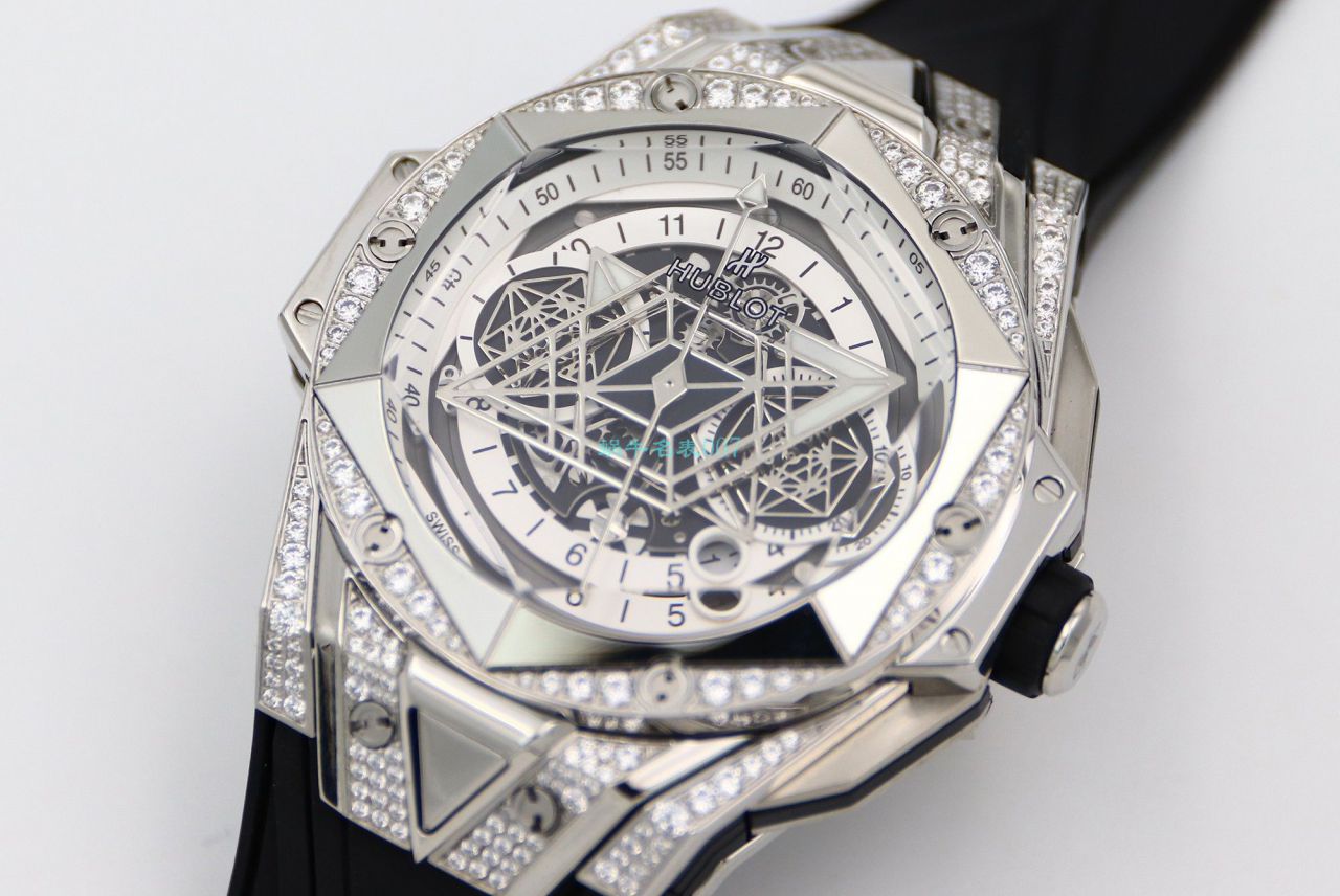 HB Factory  High quality  Replica Watches  hublot Big Bang Sang Bleu II 刺青二代418.OX.2001.RX.1604.MXM20 wrist watches  / YB117