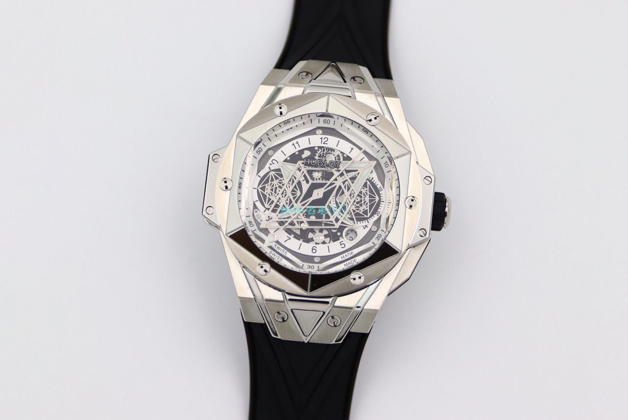 HB Factory  High quality  Replica Watches  hublot Big Bang Sang Bleu II 刺青二代418.OX.2001.RX.1604.MXM20 wrist watches  / YB117
