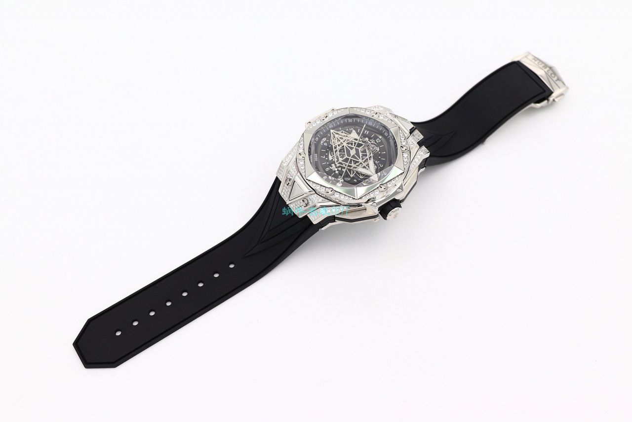 HB Factory  High quality  Replica Watches  hublot Big Bang Sang Bleu II 刺青二代418.OX.2001.RX.1604.MXM20 wrist watches  / YB117