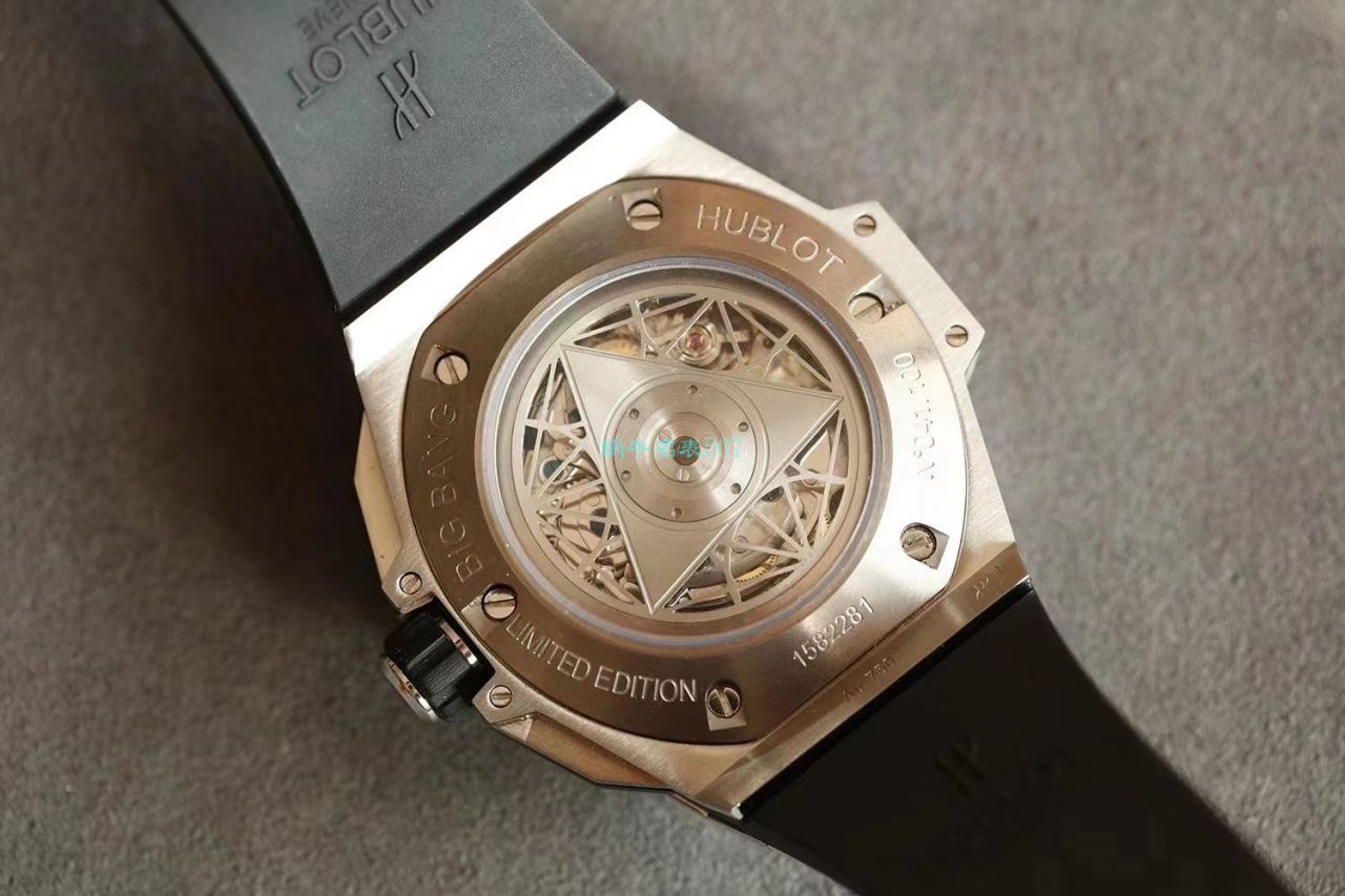 HB Factory  High quality  Replica Watches  hublot Big Bang Sang Bleu II 刺青二代418.OX.2001.RX.1604.MXM20 wrist watches  / YB117