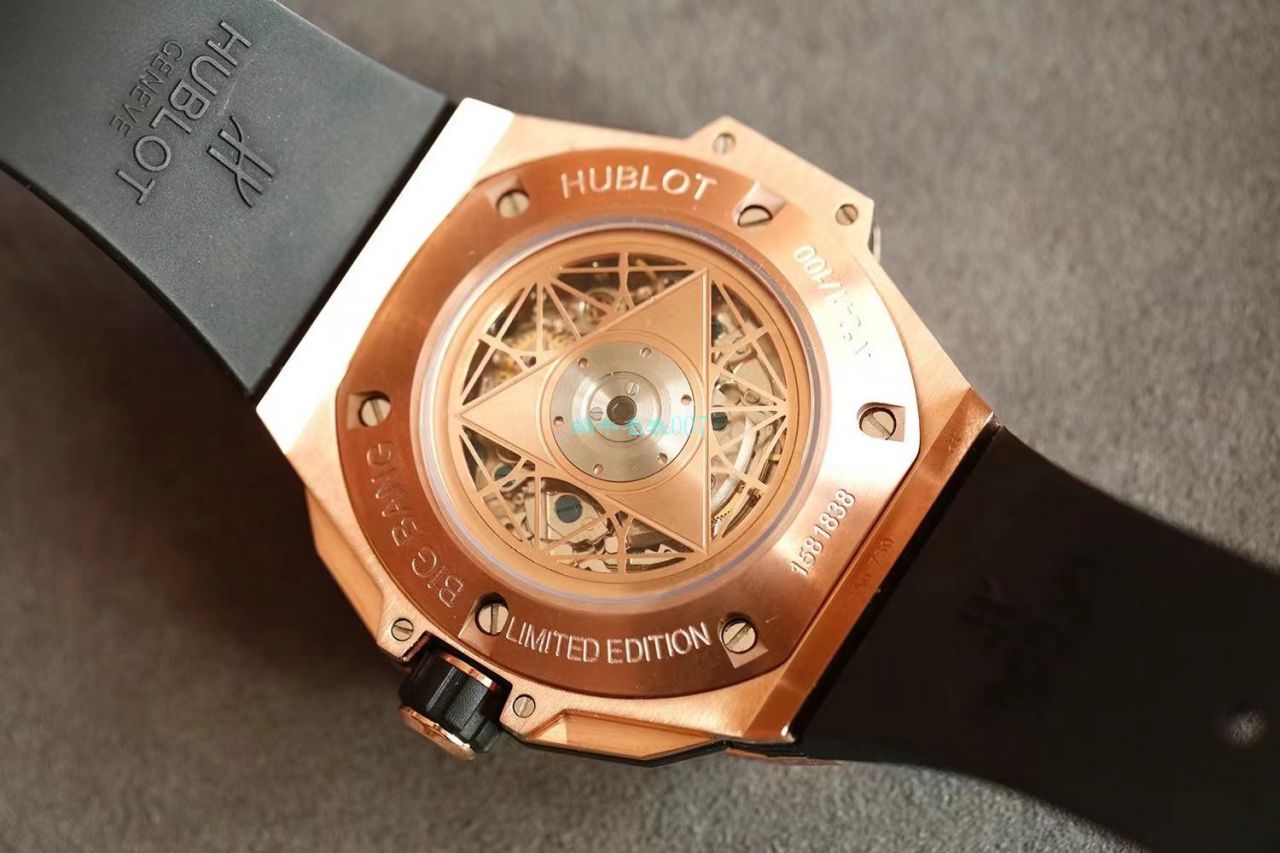 HB Factory  High quality  Replica Watches  hublot Big Bang Sang Bleu II 刺青二代418.OX.2001.RX.1604.MXM20 wrist watches  / YB117