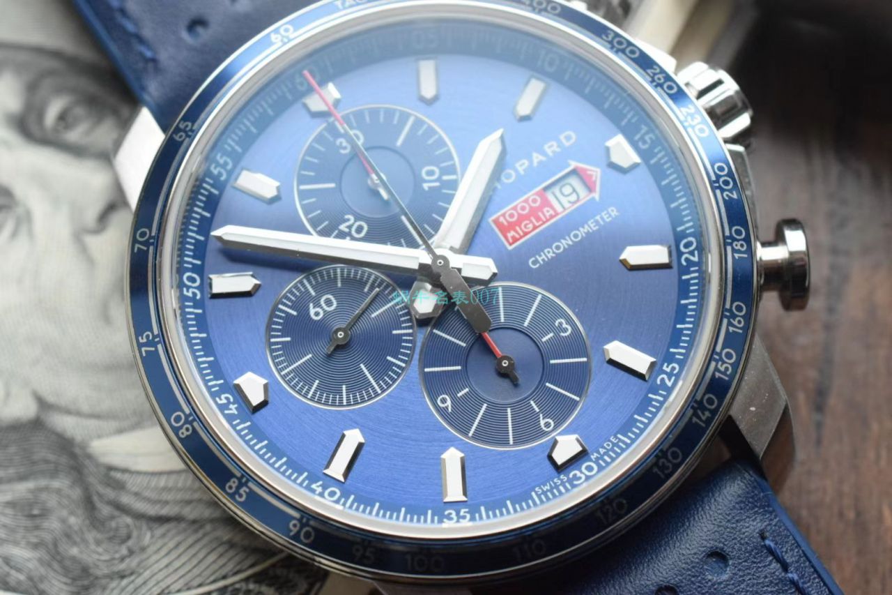 V7 Factory  Chopard MILLE MIGLIA GTS AZZURRO  top  Replica Copy 168571-3007蓝色古董赛车主题 wrist watches  / XB080