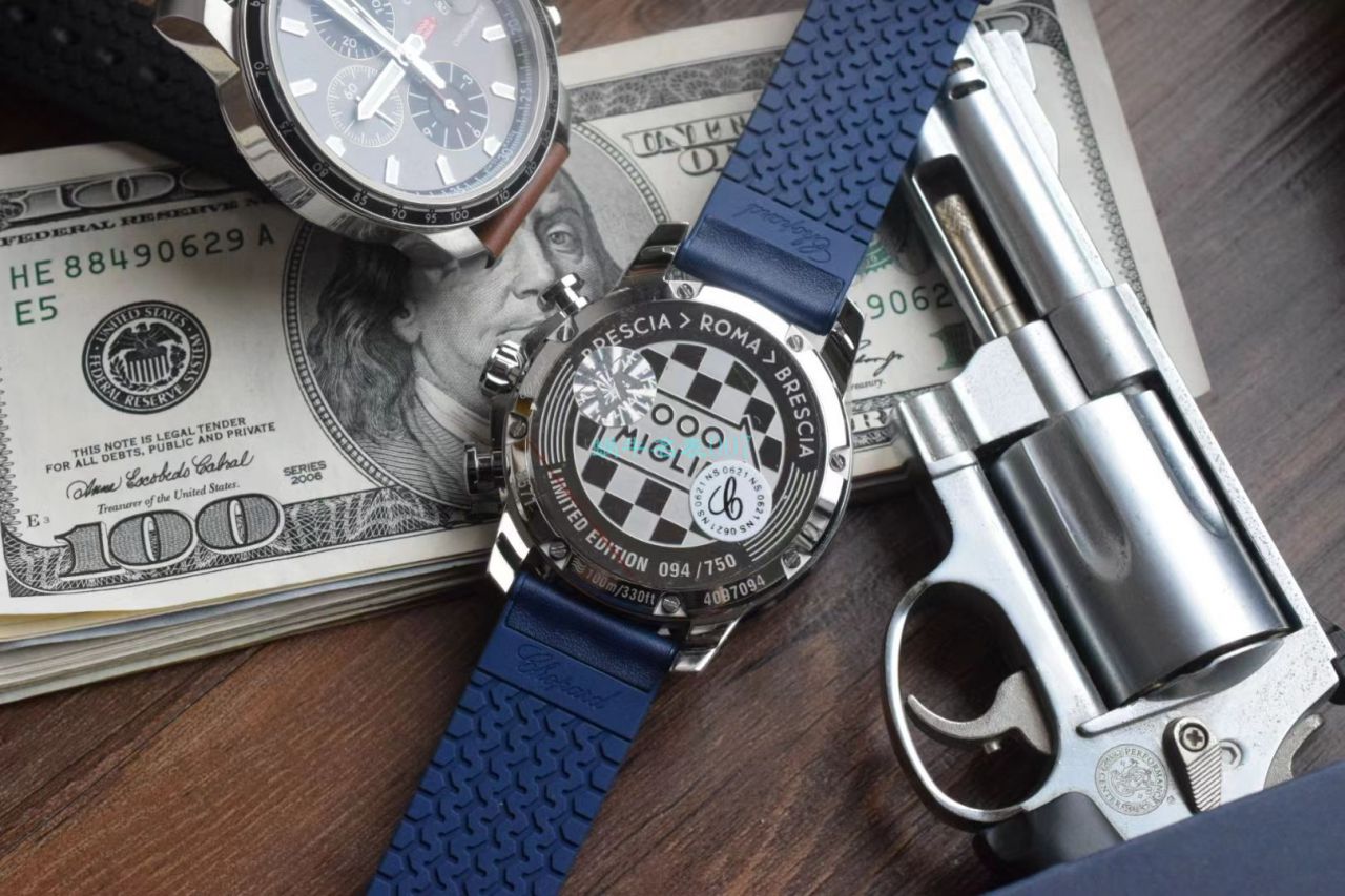 V7 Factory  Chopard MILLE MIGLIA GTS AZZURRO  top  Replica Copy 168571-3007蓝色古董赛车主题 wrist watches  / XB080