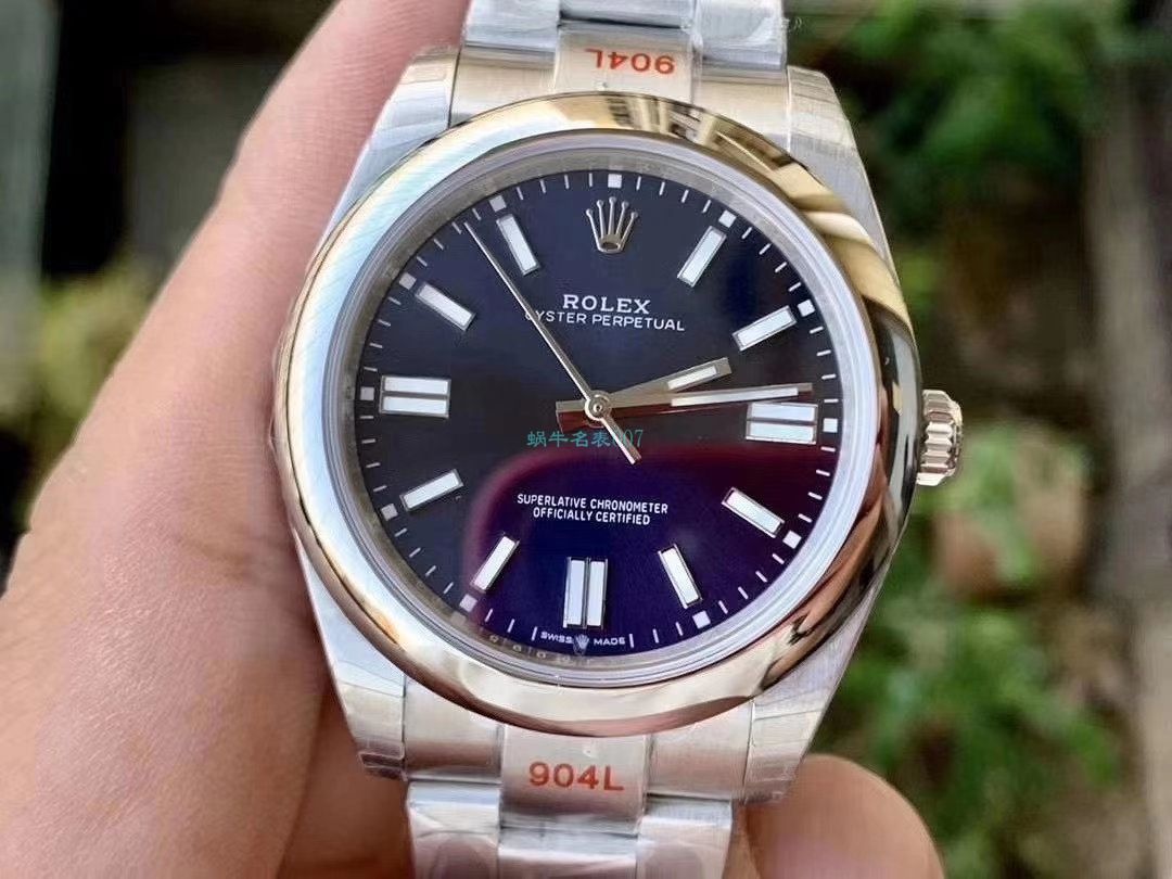 【 Video analysis 】EW Factory  Rolex  oyster perpetual 动41蒂芙尼蓝m124300-0006 High quality  Replica Watches  / R722