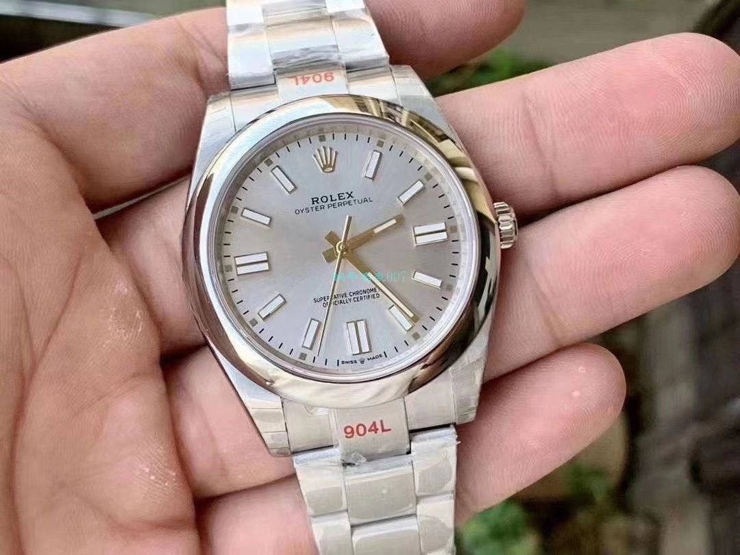 【 Video analysis 】EW Factory  Rolex  oyster perpetual 动41蒂芙尼蓝m124300-0006 High quality  Replica Watches  / R722
