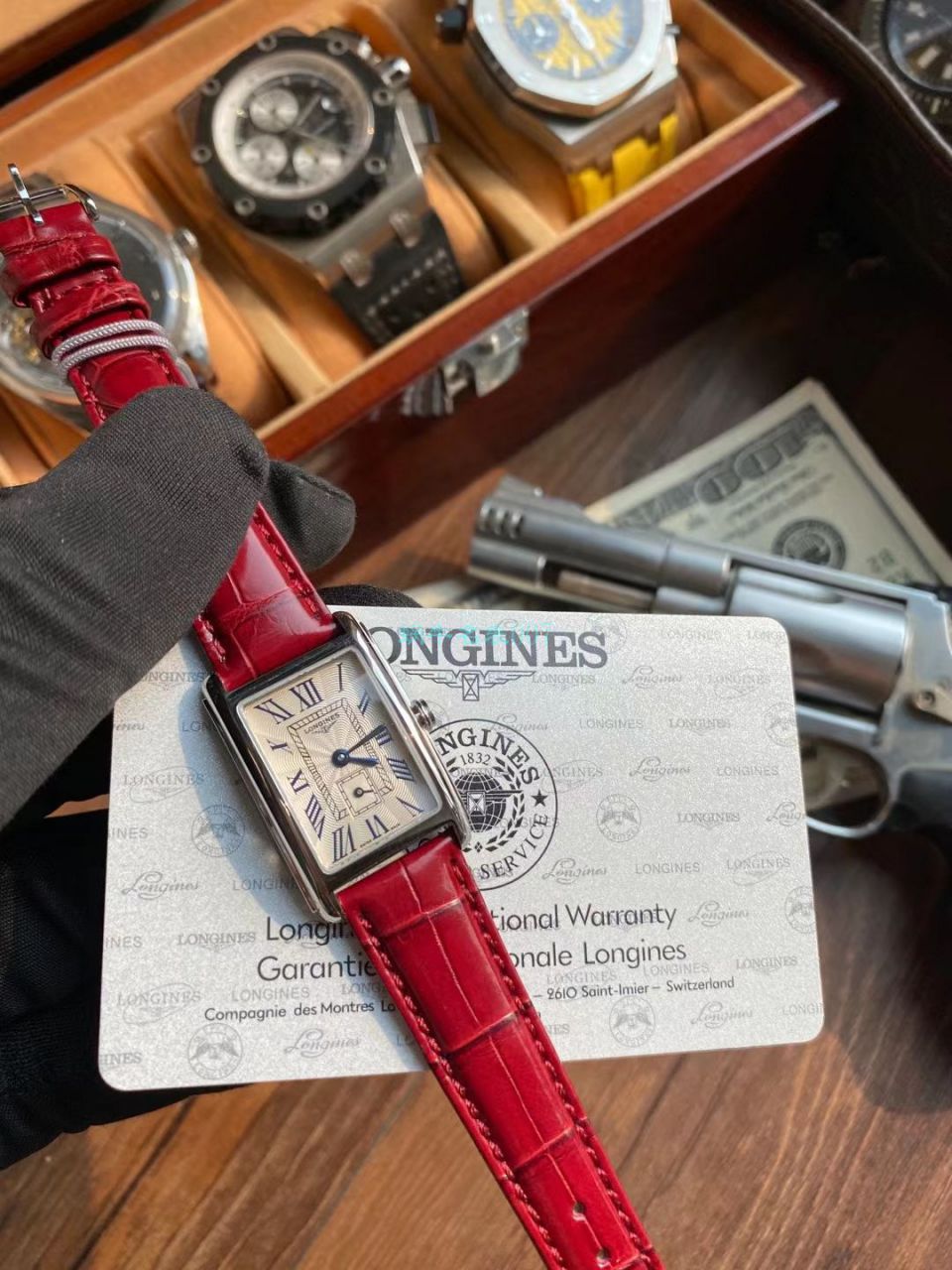【渠道原单女表林志玲同款】 Longines 优雅DOLCEVITA黛绰维纳系列L5.255.4.71.5 wrist watches  / L121