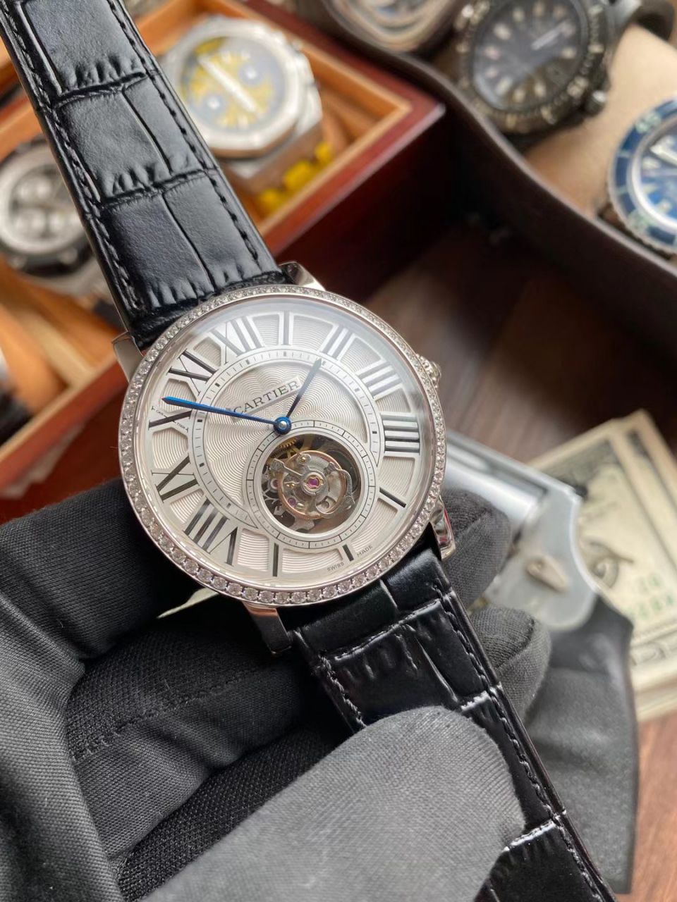 BBR Factory  Cartier  高级制表 Tourbillon 1比1 Replica Watches HPI00592，HPI00593 wrist watches  / K332