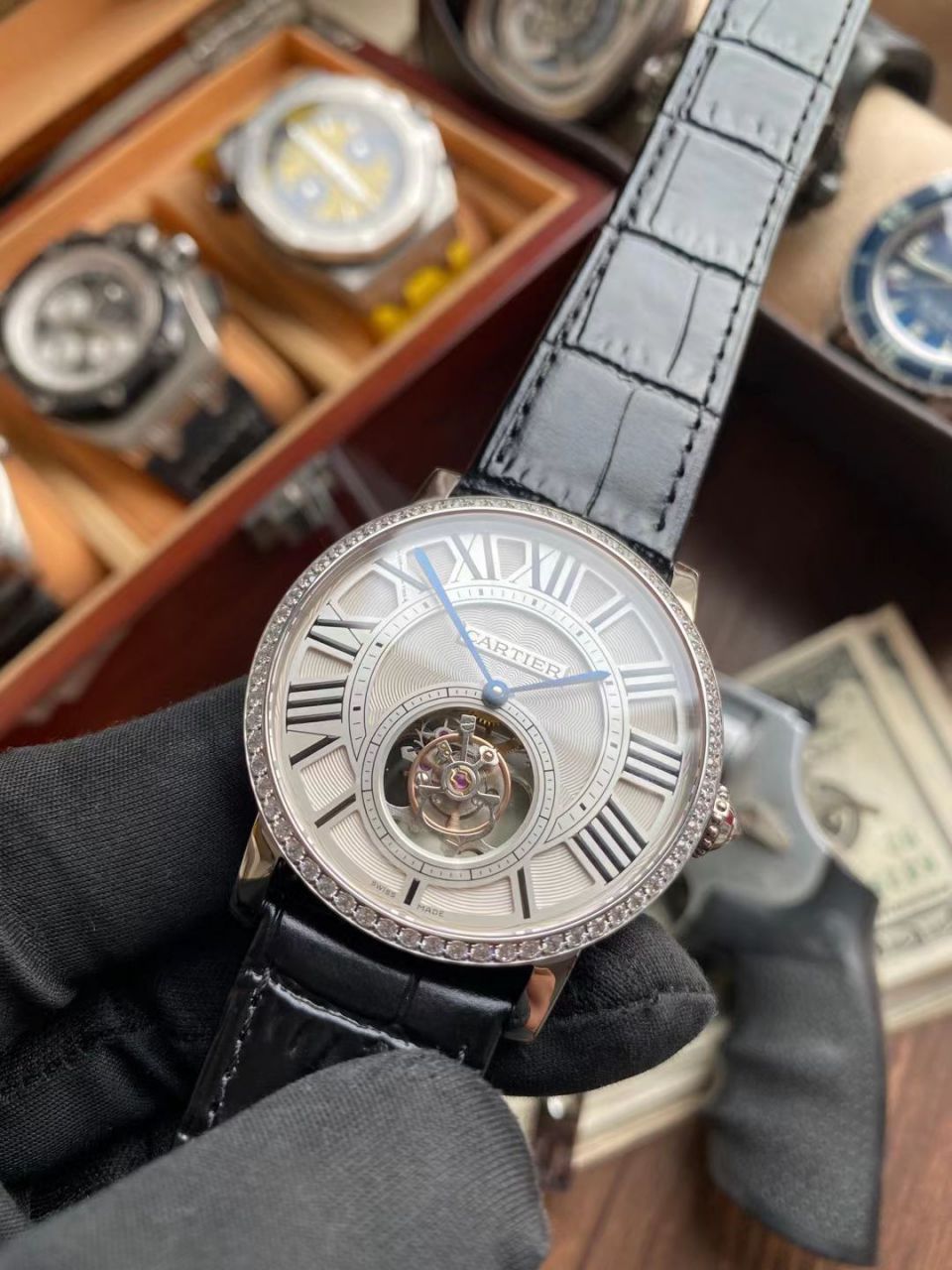 BBR Factory  Cartier  高级制表 Tourbillon 1比1 Replica Watches HPI00592，HPI00593 wrist watches  / K332