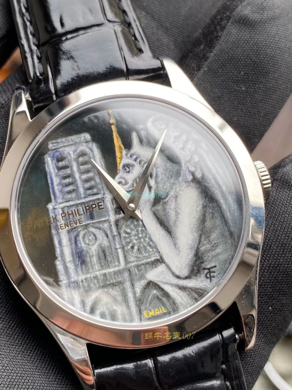 FL珐琅 Factory  PATEK PHILIPPE 5077P微绘珐琅系列 Replica Copy  wrist watches 「巴黎圣母院的石制怪兽」 / BD368