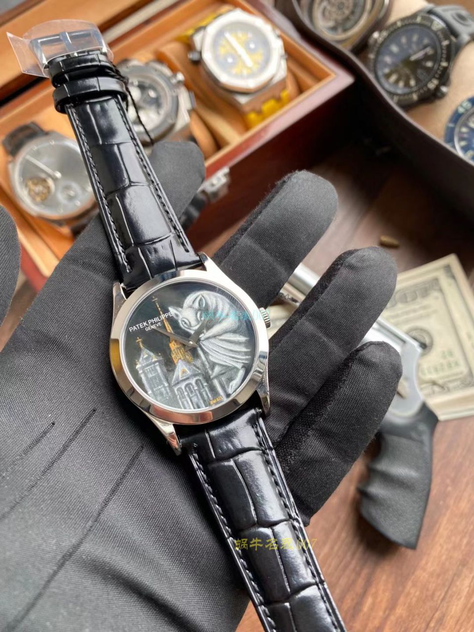 FL珐琅 Factory  PATEK PHILIPPE 5077P微绘珐琅系列 Replica Copy  wrist watches 「巴黎圣母院的石制怪兽」 / BD368