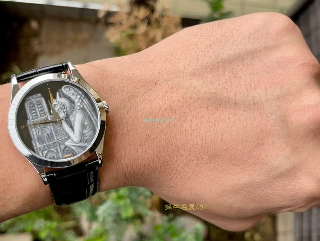 FL珐琅 Factory  PATEK PHILIPPE 5077P微绘珐琅系列 Replica Copy  wrist watches 「巴黎圣母院的石制怪兽」 / BD368