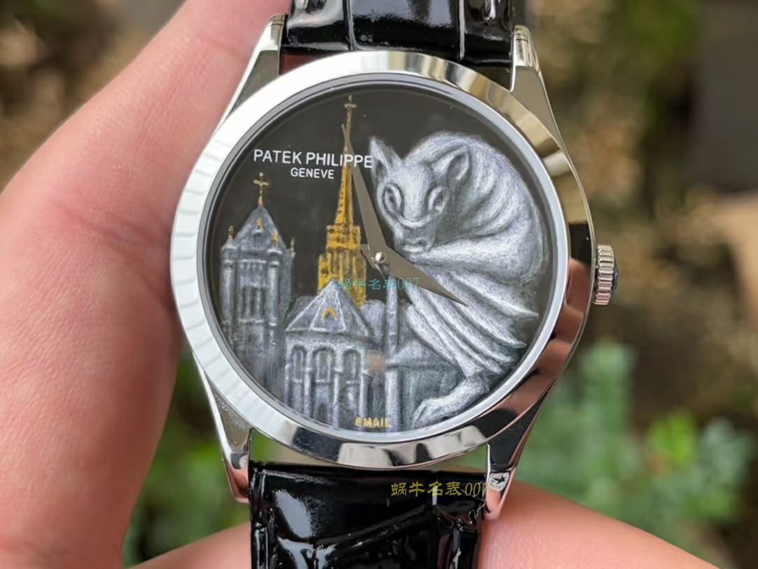 FL珐琅 Factory  PATEK PHILIPPE 5077P微绘珐琅系列 Replica Copy  wrist watches 「巴黎圣母院的石制怪兽」 / BD368