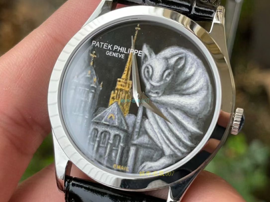 FL珐琅 Factory  PATEK PHILIPPE 5077P微绘珐琅系列 Replica Copy  wrist watches 「巴黎圣母院的石制怪兽」 / BD368