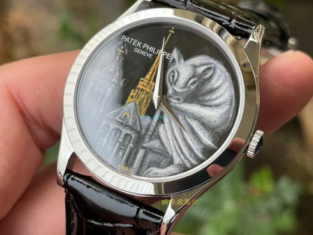 FL珐琅 Factory  PATEK PHILIPPE 5077P微绘珐琅系列 Replica Copy  wrist watches 「巴黎圣母院的石制怪兽」 / BD368
