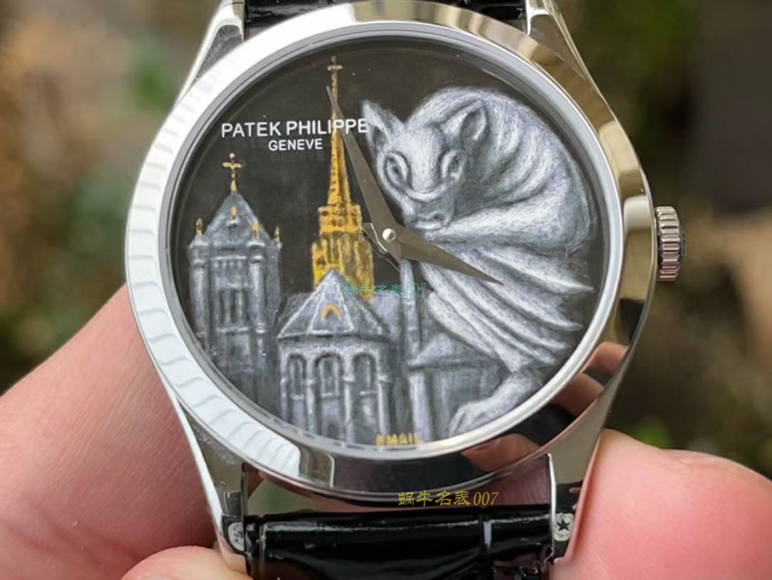 FL珐琅 Factory  PATEK PHILIPPE 5077P微绘珐琅系列 Replica Copy  wrist watches 「巴黎圣母院的石制怪兽」 / BD368