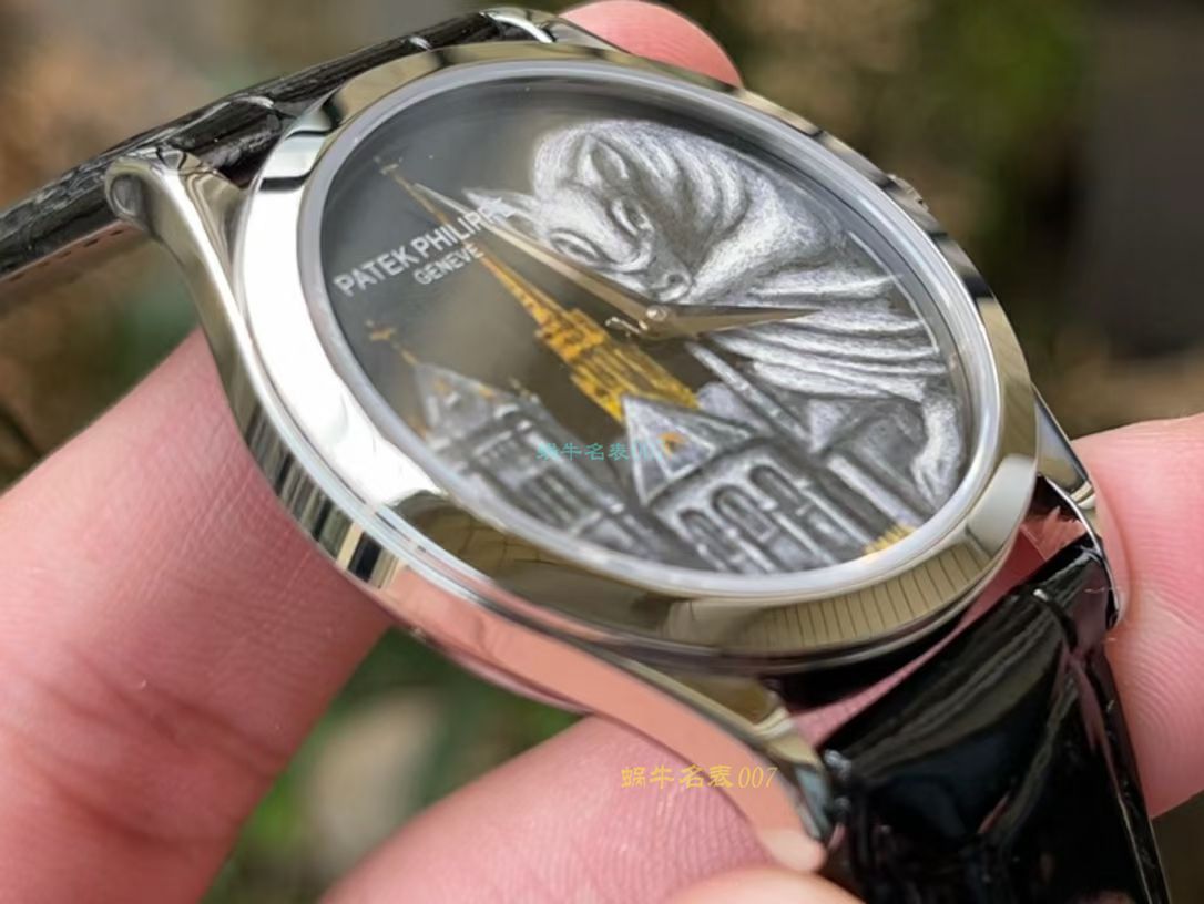 FL珐琅 Factory  PATEK PHILIPPE 5077P微绘珐琅系列 Replica Copy  wrist watches 「巴黎圣母院的石制怪兽」 / BD368