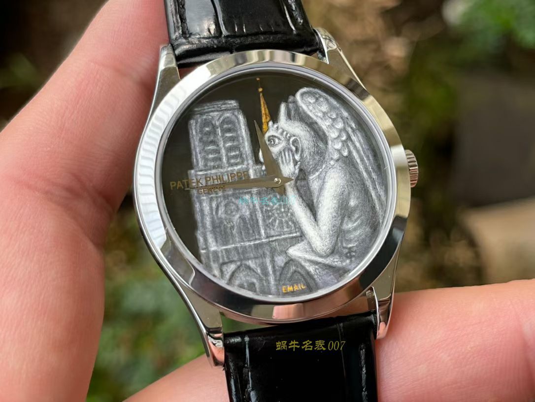 FL珐琅 Factory  PATEK PHILIPPE 5077P微绘珐琅系列 Replica Copy  wrist watches 「巴黎圣母院的石制怪兽」 / BD368