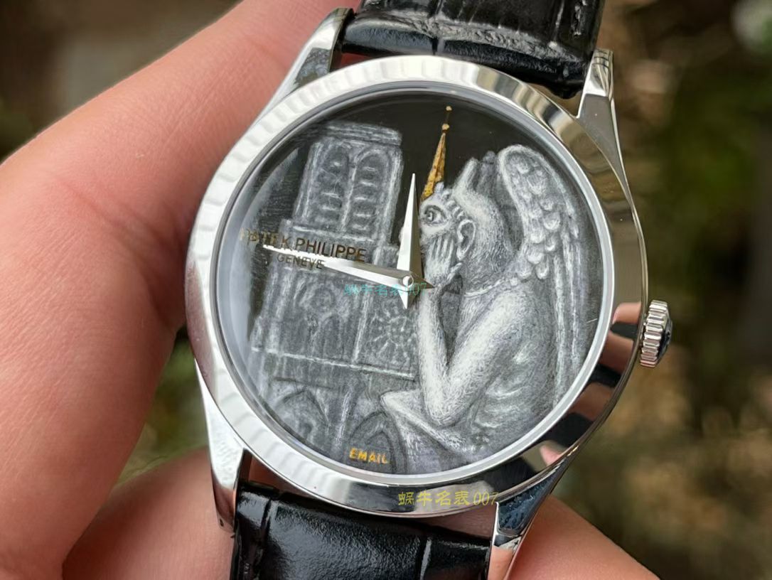 FL珐琅 Factory  PATEK PHILIPPE 5077P微绘珐琅系列 Replica Copy  wrist watches 「巴黎圣母院的石制怪兽」 / BD368